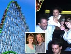 Kamera menangkap rasa ketakutan para penumpang setelah sabuk pengaman gagal pada rollercoaster sepanjang 208 kaki
