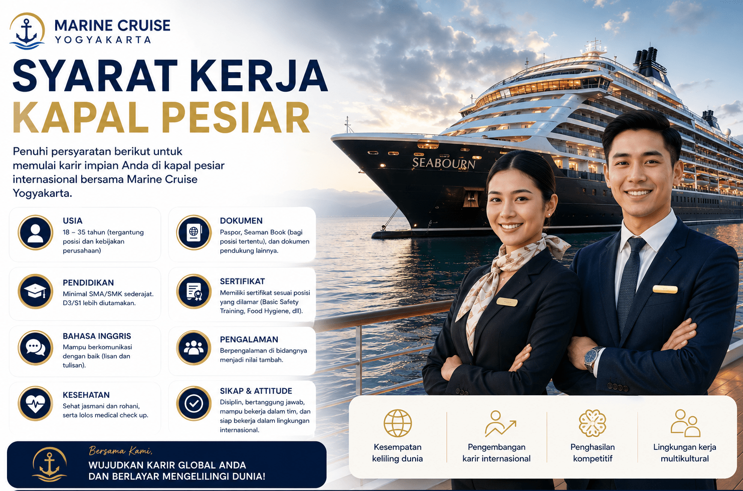 Syarat Kerja Kapal Pesiar 5 Kriteria Praktis yang Jarang Diajarkan