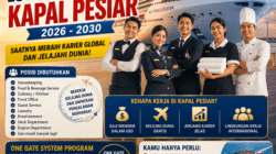 Beragam Lowongan Kerja Kapal Pesiar 2026-2030 dengan Gaji Tinggi