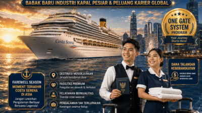 Costa Serena Memulai Farewell Season di Asia-Peluang Baru Industri Kapal Pesiar dan Karier Internasional