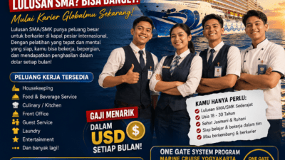 Dream Jadi Deckhand Cara Kerja di Kapal Pesiar Lulusan SMA