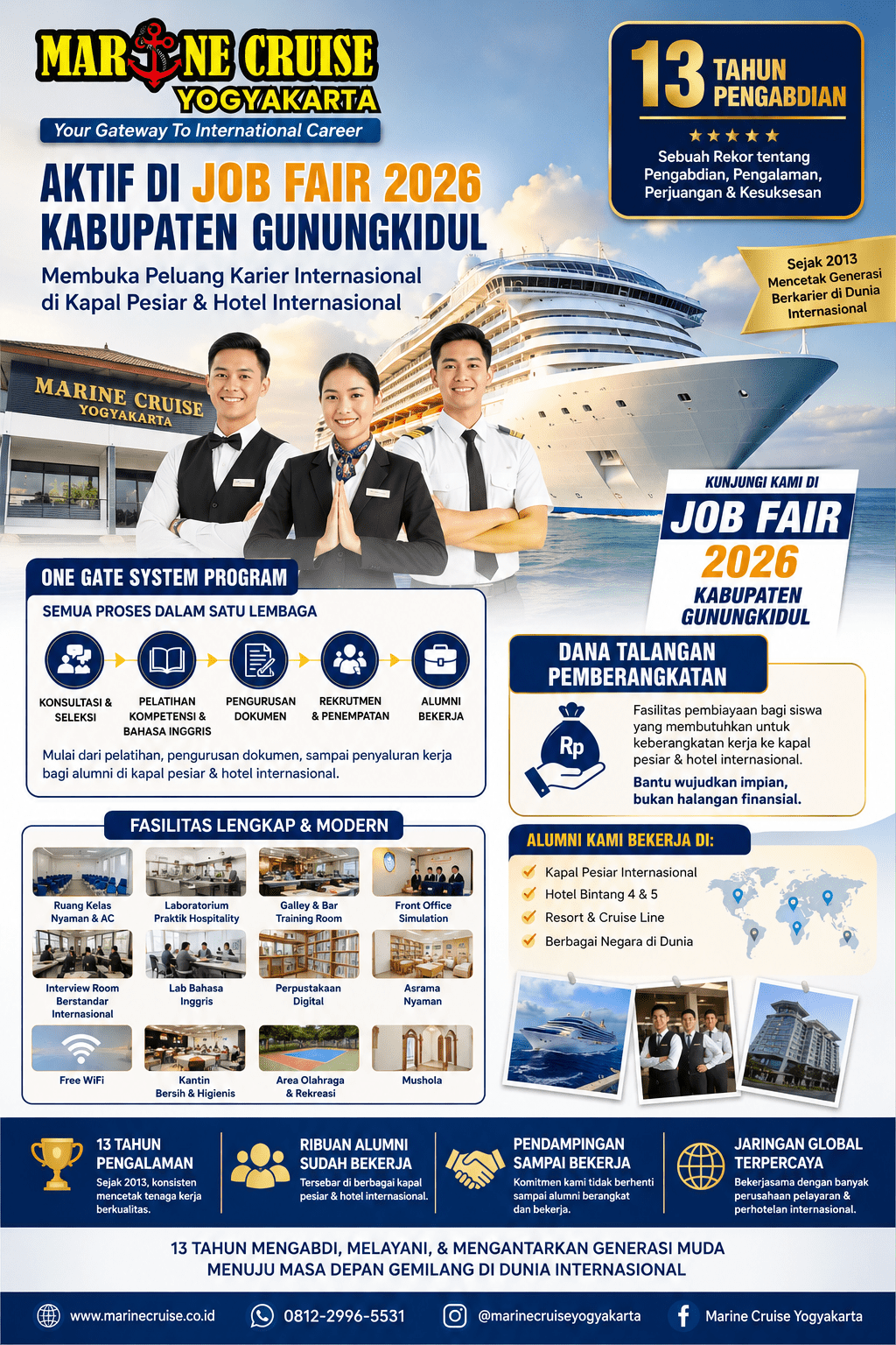 Marine Cruise Yogyakarta Hadir Aktif di JOB FAIR 2026