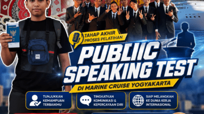 Public Speaking Test di Marine Cruise Yogyakarta Tahap Akhir Proses Pelatihan