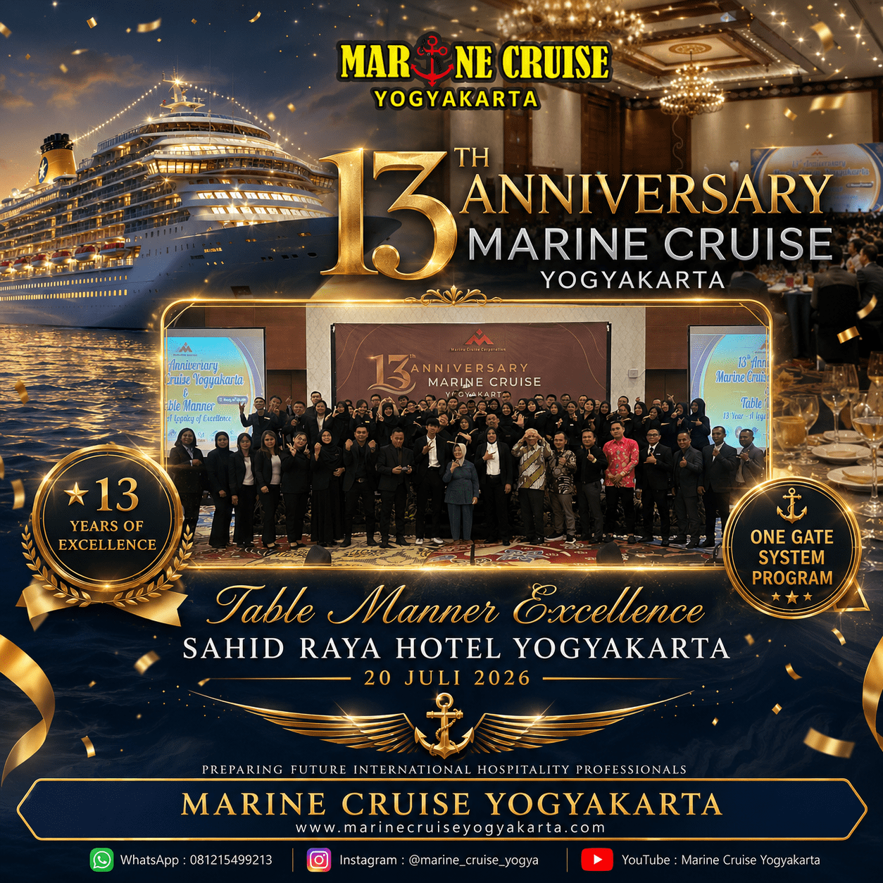 13 Tahun Anniversary Marine Cruise Yogyakarta