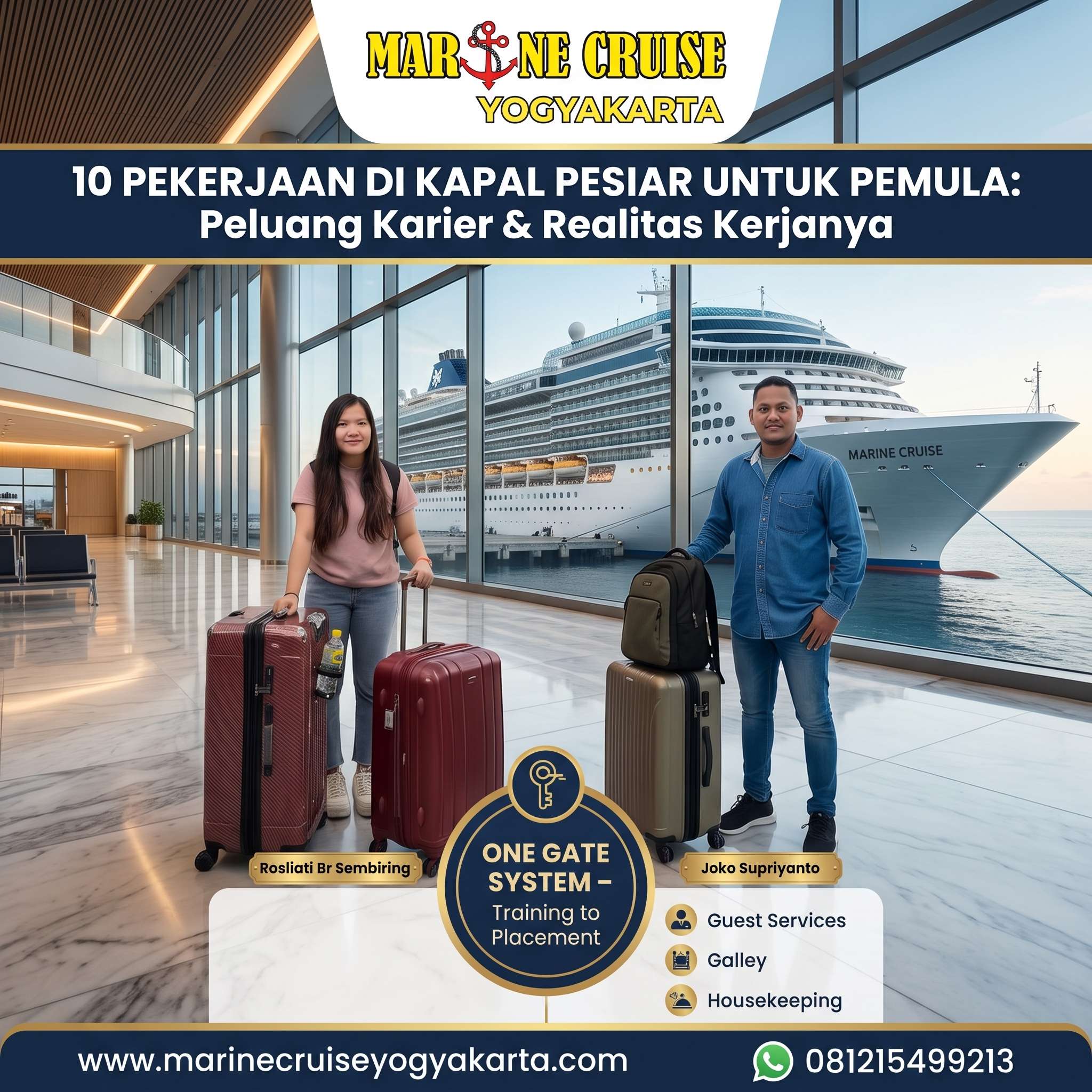 10 Pekerjaan di Kapal Pesiar untuk Pemula