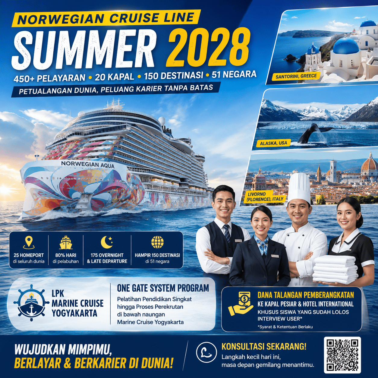 450+ Voyage Norwegian Cruise Line 2028-Destinasi Global