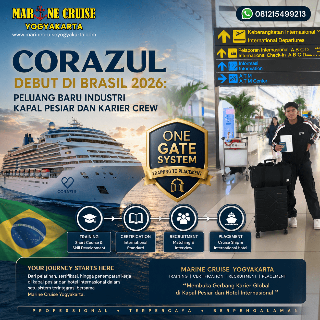 Corazul Bersiap Debut di Brasil-Babak Baru Industri Kapal Pesiar