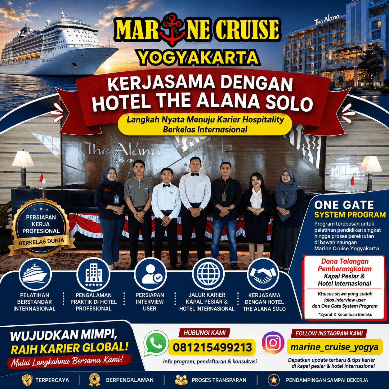 Kerja Sama Marine Cruise Yogyakarta dengan Hotel Alana Solo