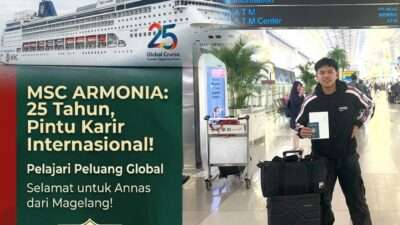 MSC Armonia Rayakan 25 Tahun Perjalanan-Industri Kapal Pesiar Global Semakin Membuka Peluang Karier Internasional