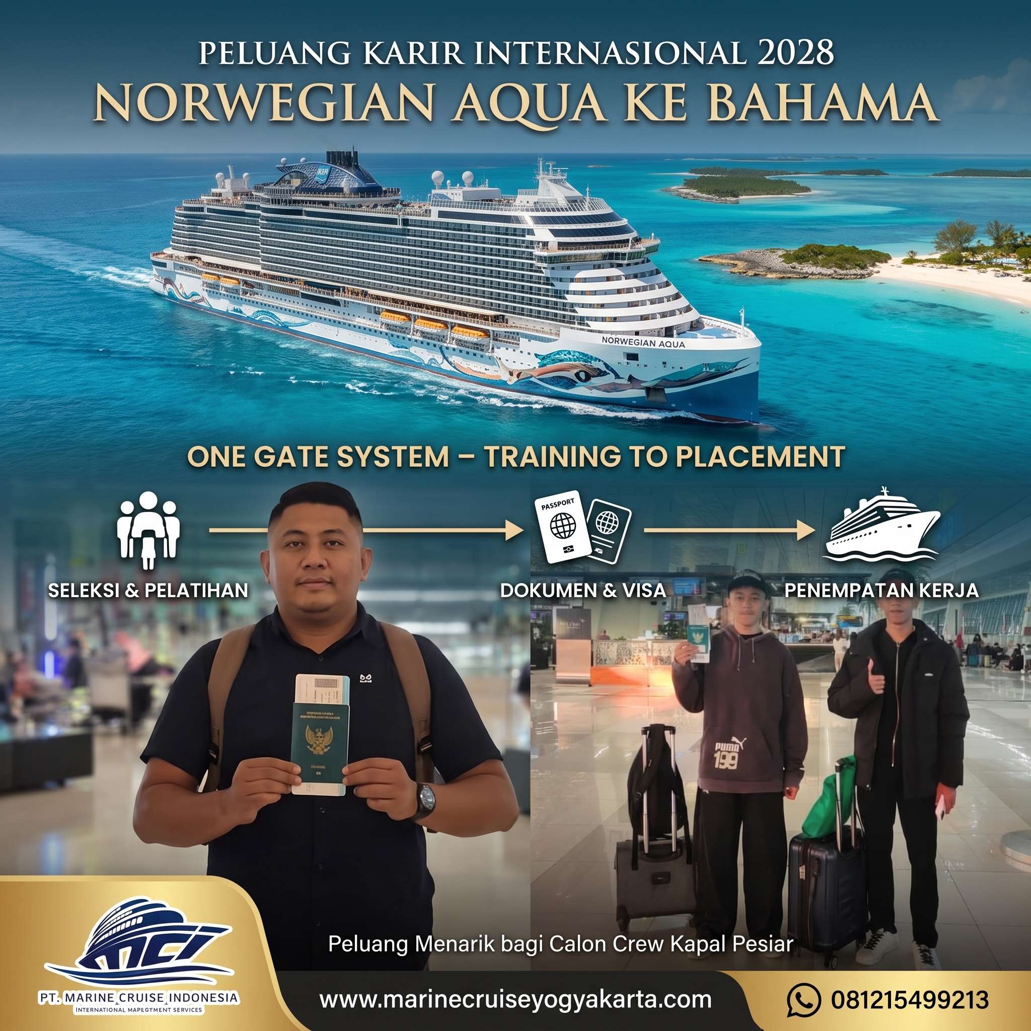 Norwegian Aqua ke Bahama 2028-Ini Peluang Menarik bagi Calon Crew Kapal Pesiar